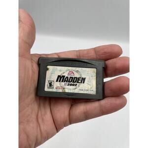 Madden 2002 Gameboy Advance Cartridge Only Authentic & Tested